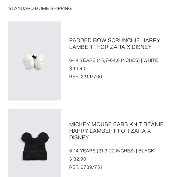 02 Zara Harry Lambert x Disney beanies - Picture 2 of 3